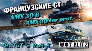 WoT Blitz | ФРАНЦУЗСКИЕ СТ |️AMX 30 B vs AMX 30 1er prot.️