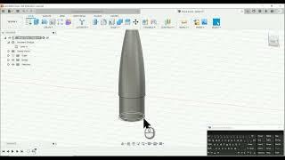 Making a Nose Cone - Model Rocket - Fusion 360