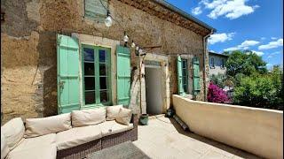 Charming 3 bed wine makers house with garage & terrace in Mediterranean village for sale €235,000