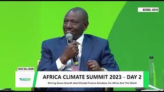 Africa Climate Summit 2023: Advancing the New Global Climate Finance Framework