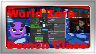 Roblox - World Zero - Unlocking Demon Class!