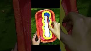 Mitochondria 3D model #diy #ytshorts #scienceproject #schoolproject #3dmodeling #art #viral #shorts