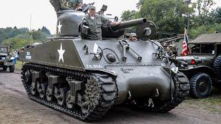 M4 (105)  Sherman driven (with nice radial engine sound!)