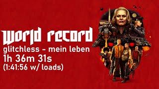 Wolfenstein 2 Mein Leben glitchless speedrun in 1:41:56 (former wr)