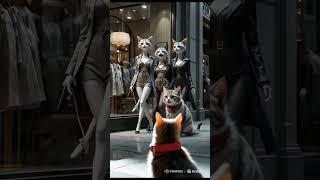 “The Stunning Comeback – Cat in Red Dress” #25 #meow #cat #motion