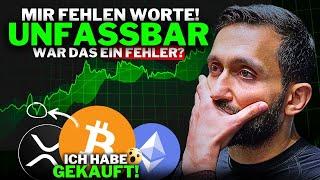 Bitcoin: ACHTUNG! Es geht langsam los! XRP: Mir fehlen die Worte!