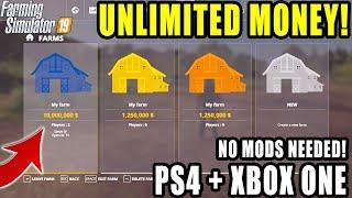 UNLIMITED MONEY NO MODS NEEDED! | PS4 + X-BOX | FARMING SIMULATOR 2019