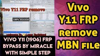 Vivo Y11 (1906) FRP remove miracle 100% || vivo 1906 frp remove by miracle box