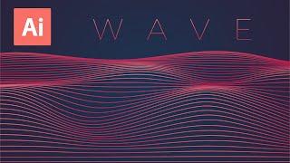 Dynamic Line Wave | Adobe Illustrator Tutorial