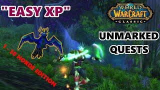 Classic WoW "Easy XP" Unmarked Quests (1 - 30 Horde Edition)