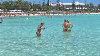  Ayia Napa Nissi Beach  | Stunning Water & Vibes ️ | Best Beach in Cyprus! 