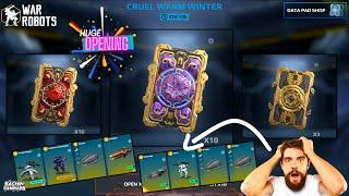 HUGE GOLD DATA PAD OPENING - WAR ROBOTS CRUEL WARM WINTER EVENT