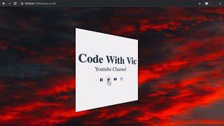 3D CARD FLIP animation  [HTML and CSS TUTORIAL] for beginners with awesome music taste :)