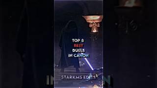 Top 8 Best Duels In Canon | #starwars #shorts #clonewars