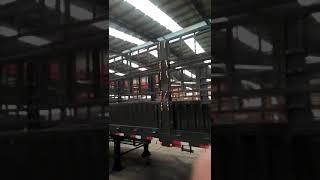 4 Axle Livestock Fence Semi Trailer in TITAN Factory