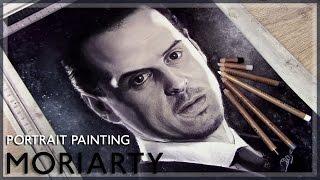 Jim Moriarty (Andrew Scott) - "Sherlock" | Speed Art Pastel Painting Drawing