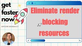 Web Performance - How to Eliminate Render-Blocking JavaScript scripts ?