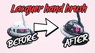 HOW TO HAND BRUSH YOUR GUNPLA WITH LACQUER | GUNDAM | TUTORIAL