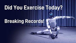 Did you exercise today? G1 Humanoid Robot Achieves a Jump Distance/Height Ratio of Over 1!