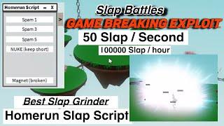 NEW Slap Grind Exploit in Slap Battles | 50 Slaps/sec | Game Breaking Exploit | Slap Grind Script