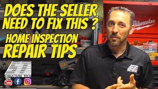 Does the seller need to fix this? Home inspection repair tips