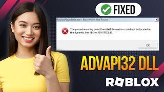 How to Fix “Advapi32 dll” Error in Roblox on window 7 | Advapi32.dll error FIXED