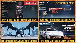  X suit Not Coming in BGMI ( BIG REASON ) | Next Bonus pass Rewards | ICE DRAGON Coming in BGMI