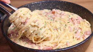 Delicious dinner in 10 minutes! Perfect creamy pasta!