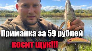 КИТАЙСКИЙ ВОБЛЕР ЗА 59 РУБЛЕЙ! КОСИТ ВСЕХ ЩУК - рыбалка на спиннинг