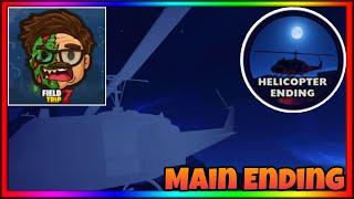 Field Trip Z (Story) MAIN ENDING - Roblox | HELICOPTER ENDING | GOOD ENDING