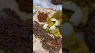 I tried ethiopian food for the first time #injera 