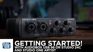 Getting Started with the AudioBox USB96 or Studio 24c and Studio One Artist