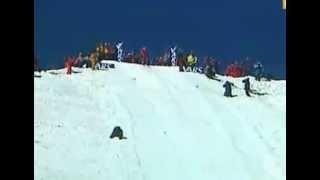 Speed ski world record in 1997 by Philippe Billy at 243kph   360p stereo