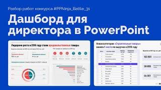 Как сделать отчет для директора в PowerPoint | 100 идей для презентаций, PPNinja battle 31