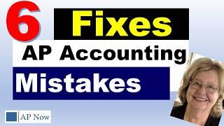 Fixing Common Accounts Payable Accounting Errors