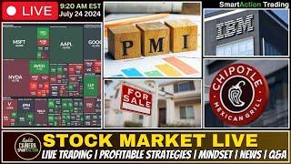 +260% GAIN LIVE DAY TRADING SPY OPTIONS | STOCK MARKET LIVE ANALYSIS | SIMPLE SWING STRATEGY | PMI