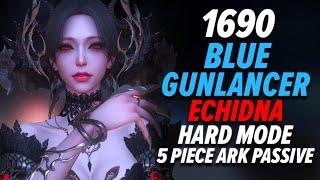 Lost Ark: 1690 Blue Gunlancer Ark Passive - Echidna Hard Bus