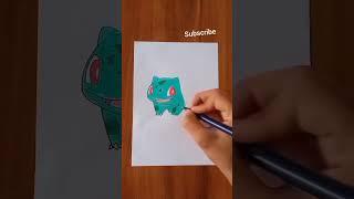 Pokemon bulbasaur drawing #pokemon #bulbasaur #drawing #pikachu #ash #viral #trending #kids #shorts