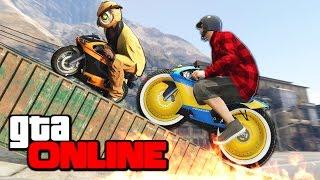 РЖАЧНЫЙ И ПОТНЫЙ МОТО-ПАРКУР НА МЕЛКОМ МИНИ-МОТОЦИКЛЕ В GTA 5 ONLINE!