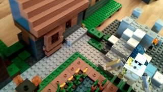 LEGO Minecraft деревня набор на обзор