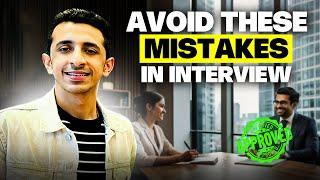 3 Biggest Mistakes in “Tell Me About Yourself” Interview Question | Christ University Interview