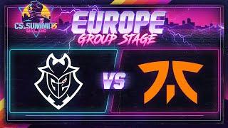 G2 vs Fnatic (Nuke) - cs_summit 6 Online: EU Group Stage - Game 1