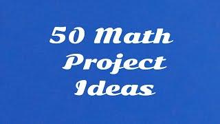 50 Math project Ideas| List of math projects| Math Working Model |Math tlm |