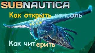 Туториал как открыть консоль || как включить читкоды Subnautica