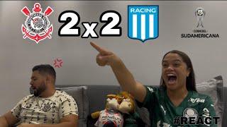 REACT REAÇÕES CORINTHIANS x RACING | Casal Rivalidade