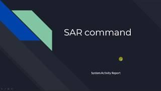 SAR command using Generate CPU, Memory and I/O report #part1