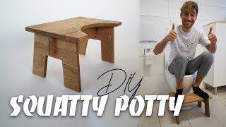 RICHTIG AUF TOILETTE GEHEN - Toilettenhocker selber bauen, Squatty Potty DIY | EASY ALEX