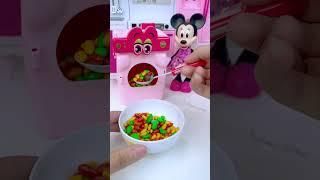 Mickey Mouse Minnie Washing Machine Eating Candy Egg Set Toys, Satisfying #mickeymouse #minnie mouse