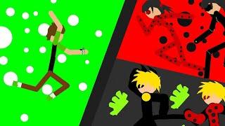 Ben 10 VS Ladybug And Cat Noir (Stick Nodes Pro)