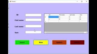 Visual Basic.NET: insert, update and  delete  data in datagridview without using database